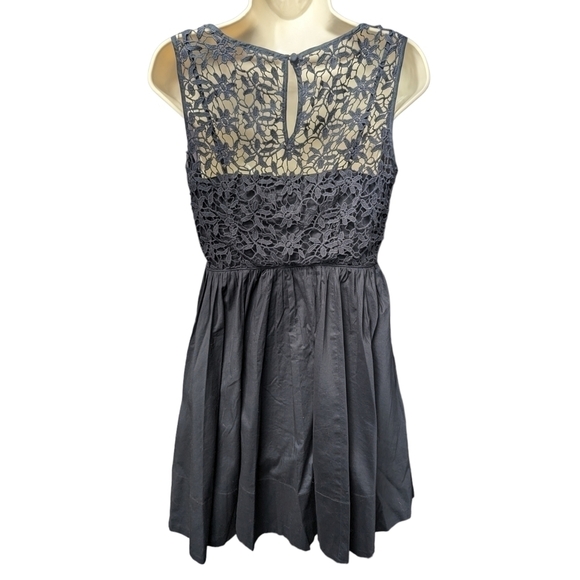 Moulinette Soeurs Fit and Flare Floral Lace Back Dress Sz 2 - Picture 2 of 12